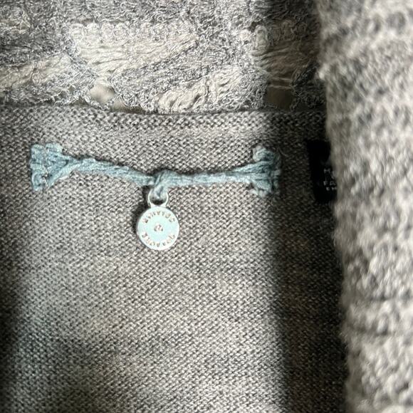 Knitted & Knotted by Anthropologie Wool Blend Messina Cardigan Women's XS Gray - Picture 3 of 8